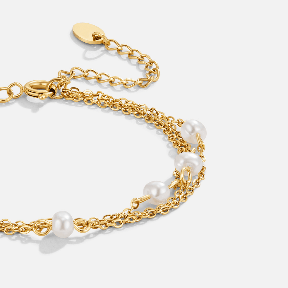 Callie Layered Pearl Bracelet